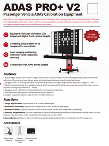 Sistema <span class=keywords><strong>de</strong></span> Diagnóstico SmartSafe ADAS PRO+ V2, Radar Delantero <span class=keywords><strong>de</strong></span> Alta Precisión a Bordo, Sistema <span class=keywords><strong>de</strong></span> Calibración ADAS, 12-24V USB - Product Image 3