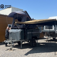 Remorque de camping tout-terrain en aluminium de 750 kg, légère, pour voyages, remorque de voyage