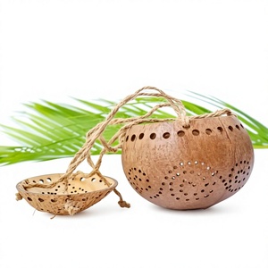 Hot 100% Handmade Classic Coconut Shell Chrome Plated Big Sale Garden Hanging Planter and Flower <b>Pot</b> for Home & Garden - Product Image 1