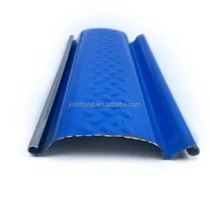 Galvanized Iron Metal Blue With Pattern Rolling Shutter Door Panel Roll Up Gate Slat For Enhanced Security