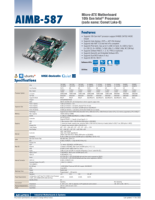 ADVANTECH AIMB-587QG2-00A1U Processeurs Intel Core Xeon W de 10e génération DDR4 128 Go SATA Nouveau chipset Q470E Micro-ATX Intégré