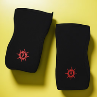 Meilleures ventes : Genouillères de compression en nylon et coton noir 7 mm pour exercices de printemps, squats, musculation, fitness et bodybuilding