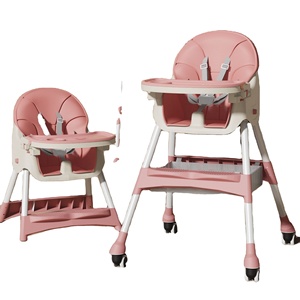 Sillas altas 3 en 1 para bebés, <span class=keywords><strong>trona</strong></span> portátil <span class=keywords><strong>de</strong></span> <span class=keywords><strong>viaje</strong></span> <span class=keywords><strong>plegable</strong></span> <span class=keywords><strong>de</strong></span> plástico para alimentación, <span class=keywords><strong>trona</strong></span> portátil ligera - Product Image 1