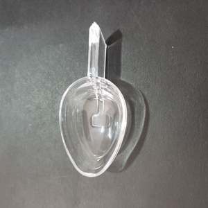 Cuchara medidora <span class=keywords><strong>de</strong></span> plástico transparente con <span class=keywords><strong>escala</strong></span>, cuchara <span class=keywords><strong>de</strong></span> polvo con forma <span class=keywords><strong>de</strong></span> hoja transparente <span class=keywords><strong>de</strong></span> 5g, 2,5 ml 5ml - Product Image 5