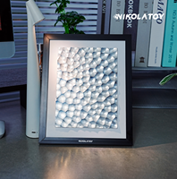 NIKOLATOY Art Visuel Effet Lumineux Laser de Précision CNC Modèle d'Animation Western Cadre Photo Jouet Matériau PVC ABS À partir de 14 ans