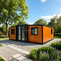 Casa Prefabricada Modular Tipo Granny Flat de 20 pies x 40 pies, Casa Móvil Plegable de 2 o 3 Dormitorios, Casas Prefabricadas Pequeñas y Expandibles Tipo Contenedor