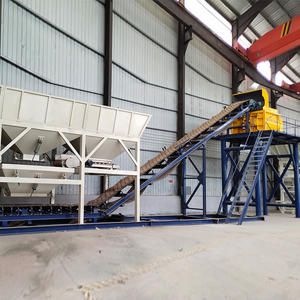 Planta Mezcladora de Concreto Portátil Mini, Estación de Dosificación Móvil con PLC y Motor, Marca ZLIN, Línea de Producción Pequeña - Product Image 2