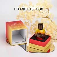 Rouleau rond de logo personnalisé sur 100 ml bouteille vide échantillon de parfum boîte cadeau boîte d'emballage en papier boîte d'emballage de parfum de luxe