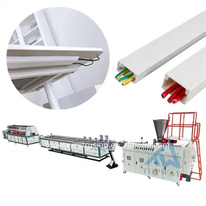 PVC Cable Trunking Profile Making Machine Plastic Electric Wire Trunking Extrusion Line