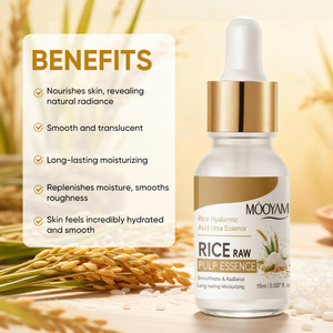 Sérum visage hydratant et anti-âge à l'essence de pulpe de riz naturelle pure, marque privée OEM. - Product Image 2