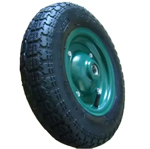 High Quality All Terrain 3.50-7 Pu Foam Flat Free Solid Rubber Tire Wheel 3.50x7 Tire Inner Tube
