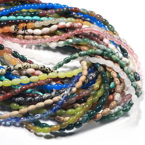 Mode 4*6mm perles de pierre naturelle créativité bijoux à bricoler soi-même Bracelet bracelets de cheville collier taille chaîne accessoires en gros - Product Image 2