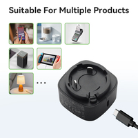 Adaptateur secteur à prises interchangeables certifié CE FCC PSE KC 5V 1A 5V2A 12V 1A 2A 24V 0.5A Chargeur USB-C