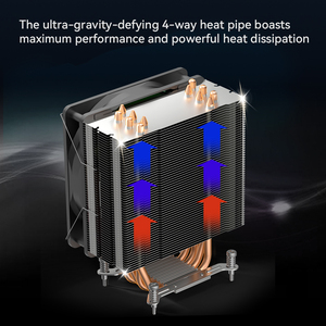 Ventilador de CPU para PC Gaming Zeromaster, 6 Tubos de Calor, Enfriador de Aire PWM, Refrigeración para Computadora de Escritorio, Ventilador RGB PWM que Mejora el Rendimiento de Refrigeración - Product Image 3