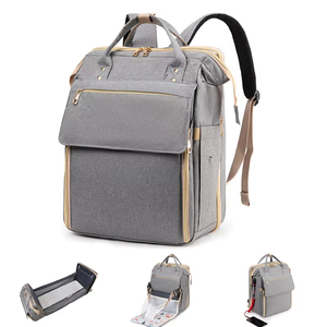 Borsa Fasciatoio da Viaggio USB Grande Capacità con <span class=keywords><strong>Zanzariera</strong></span>, Lettino per Neonati e Sedia Pieghevole in Poliestere - Product Image 1