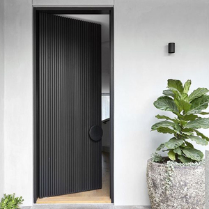 Bên ngoài không thấm nước cửa chính thiết kế nhập cảnh cửa ra vào khu dân cư bên ngoài hiện đại thép không gỉ an ninh cửa trước - Product Image 3