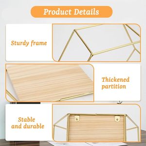 Ensemble de 5 étagères flottantes hexagonales murales, décoration murale moderne, adaptées aux chambres, salons, cuisines et bureaux - Product Image 4