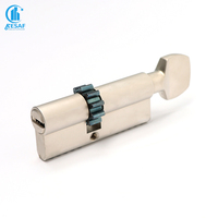 Vente en gros de haute sécurité profil européen engrenage mortaise pouce tourner demi clé 10 broches cylindre de serrure avec bouton cylindre de serrure M-T-L