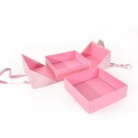 Dossiers portables personnalisés en carton ondulé, emballage recyclable, cadeau souvenir, pelliculage mat, revêtement UV, gaufrage personnalisé