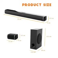 Barre de son Vofull 2025 nouvelle génération 240W 5.1CH avec caisson de basses BT V5.0 pour téléviseur intelligent, haut-parleur, home cinéma