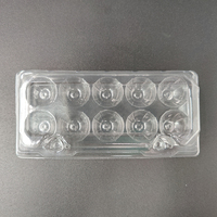 Boîte d'emballage en blister transparente jetable en PET, récipient alimentaire sûr avec couvercle pour le marché