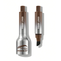 Crème à sourcils pressée naturelle 4 couleurs, marque privée, logo personnalisé, maquillage végétalien, cosmétiques en gros pour femmes et filles, beauté