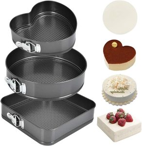 Plaques de cuisson fiables en acier au carbone avec boucle à <span class=keywords><strong>action</strong></span> rapide pour démouler facilement les gâteaux éponge et les desserts mousse - Product Image 3