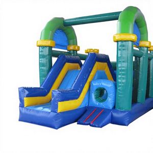ปราสาทเป่าลมแบบคลาสสิกพร้อมสไลเดอร์และอุโมงค์ ทำจากวัสดุ PVC สำหรับเช่าจัดงานปาร์ตี้และงานอีเว้นท์ - Product Image 1