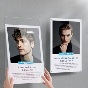 Cadre Photo Acrylique A4 de Style Moderne Présentoir d'Affiche à Suspension Murale Magnétique pour Publicité en Ascenseur - Product Image 1