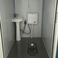 LESEN Container Prefabbricato in Acciaio con Pannelli Sandwich, Bagno Portatile Moderno e Traspirante, Design Pieghevole, Garanzia 1 Anno