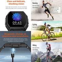 Reloj inteligente multifuncional para hombre y mujer, pulsera de supervivencia al aire libre, resistente al agua, de defensa deportiva, para exteriores