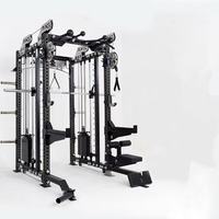 Ensemble de rack de musculation en acier commercial, machine Smith, équipement de musculation robuste pour les centres de remise en forme, exercices pour le dos et le corps entier