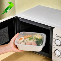 Boîtes à lunch jetables en PP personnalisées avec couvercle, compatibles micro-ondes, sans BPA, durables, étanches, 16 oz, recyclables pour restaurants, hôtels, maison