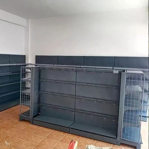 Atacado Prateleiras Comerciais Metal Aço Madeira Camada Ajustável Altura Varejo Supermercado <span class=keywords><strong>Display</strong></span> Racks - Product Image 5