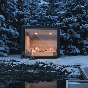 Capsules de sauna, chambres de sauna infrarouge à spectre complet personnelles, design innovant, gain de place, mini sauna domestique - Product Image 2