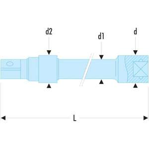Facom-J.215RC 3/8 ''ส่วนขยายล็อคไดรฟ์-เครื่องบิน3148510289328และวงล้อการบินและซ็อกเก็ต - Product Image 2