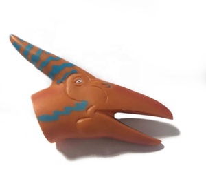 Venta al por mayor de plástico de caucho dinosaurio títeres de dedo para niños Mini muñeca marioneta de dedo - Product Image 2