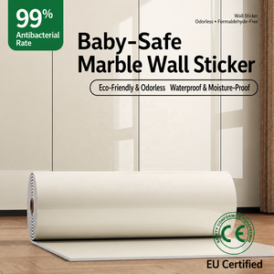 Nouveauté : Stickers muraux géométriques blancs autocollants ignifuges – Décoration moderne pour la maison, l'école et l'usage domestique (salle de bain, salle de sport) - Product Image 2