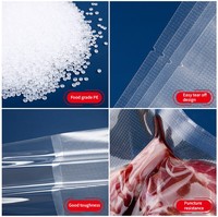 Vacuüm Voedselverpakkingszak Huishoudelijk Transparant Verzegeld Plastic Fruit Gekookt Voedsel Vershoudbare Sealer Zak