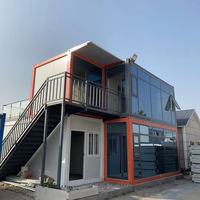 Nouvelle conception, vente en gros, maison-conteneur moderne de luxe de 40 pieds, en kit, pour utilisation comme salon