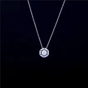 Hot Koop Diamond Ketting Sieraden 18K Ketting Wit Massief Goud Voor Vrouwen