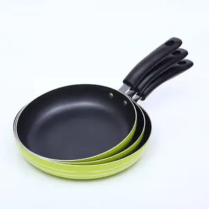 Wholesale Colorful Mini Frying Pan With Removable Handle LFGB Small Double Sided Steak Eggs Non-stick Pan