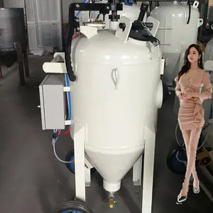 Islak küçük kumlama makinesi ekipmanları kabine boru temizleme makinesi