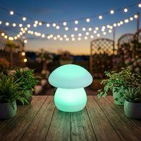 Lumière LED en forme de champignon multicolore, étanche IP54, télécommande, intensité réglable, décoration de Noël, Halloween, villas