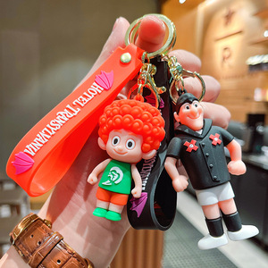 Cross Border 3D Cute Cartoon <span class=keywords><strong>Hotel</strong></span> Transilvania Llavero Personaje animado Kawaii PVC Bolsa de goma Colgante Llavero - Product Image 2