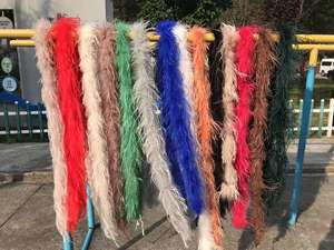 YR477 Scialle in <span class=keywords><strong>Piume</strong></span> di Struzzo a Prezzo di Fabbrica per Donne Giacca di Lusso per Matrimoni - Product Image 6