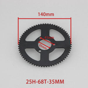 <span class=keywords><strong>Kit</strong></span> de chaîne et pignon en acier de haute qualité 25H-68T/80T pour tricycle électrique, moto, <span class=keywords><strong>pocket</strong></span> <span class=keywords><strong>bike</strong></span>, quad ATV - Product Image 3