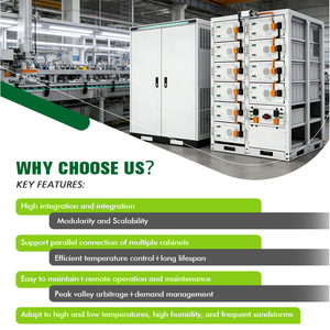 233KWH LiFePO4 Lithium Ion Battery Pack <b>Energy</b> <b>Storage</b> <b>System</b> 10-Year Warranty Built-in BMS Protection for Commercial Solar - Product Image 2