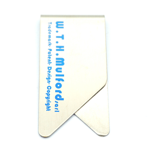Clips de papier dorés personnalisés en métal, 50 pièces, en forme <span class=keywords><strong>d</strong></span>'aile plate, impression UV - Product Image 4
