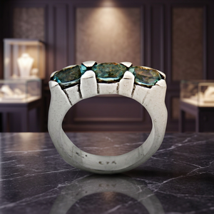Dazzling Blue Topaz Gemstone Silver <b>Ring</b> silver Gemstone silver <b>ring</b> Blue topaz silver jewelry <b>Fine</b> <b>ring</b> - Product Image 3